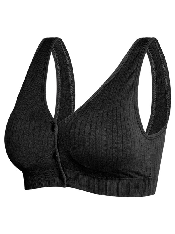 孕妇大码背心式哺乳文胸前开纽扣喂奶调整型聚拢睡眠哺乳胸罩内衣