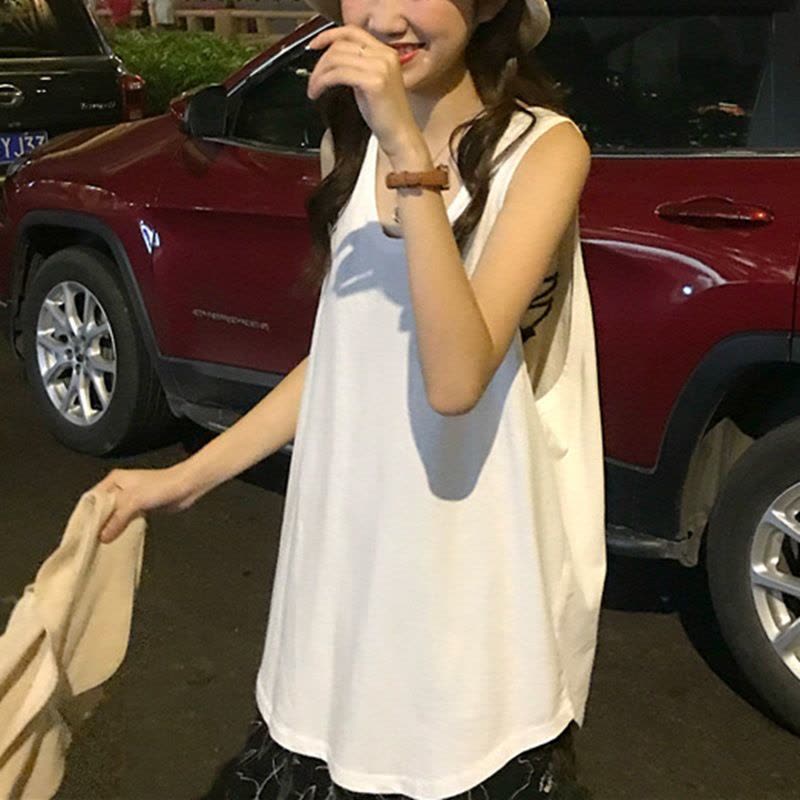 运动小背心女韩版夏季性感外穿女装宽松无袖T恤上衣吊带打底衫女图片