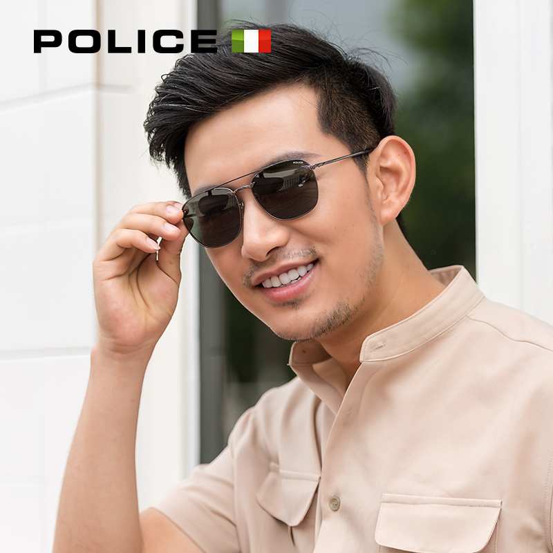 意大利POLICE新款男士眼镜太阳镜男潮人开车墨镜个性简约复古_1