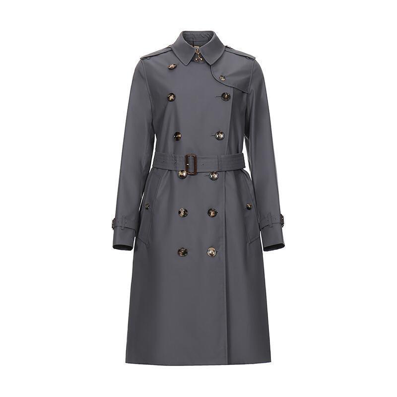 burberry 博柏利 女士棉质肯辛顿版型长款heritage trench风衣
