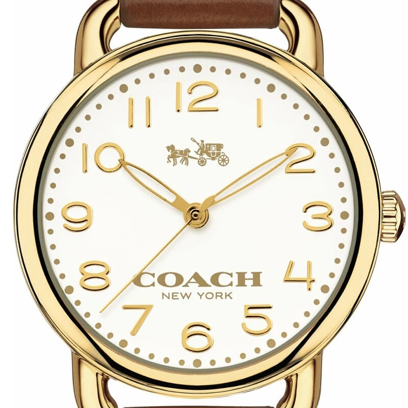 COACH 蔻驰 女表Delancey 手表石英表 棕色 14502248棕色