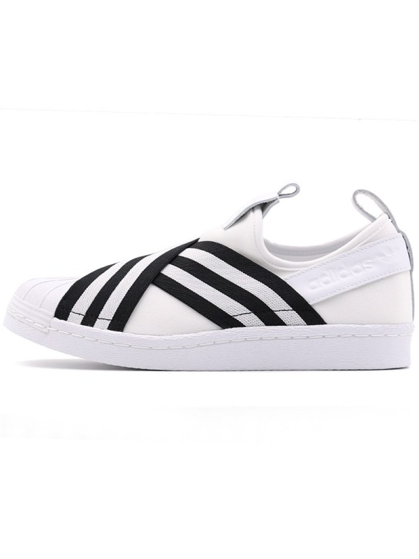Adidas三叶女鞋18SUPERSTAR交叉绑带贝壳头-AC8581