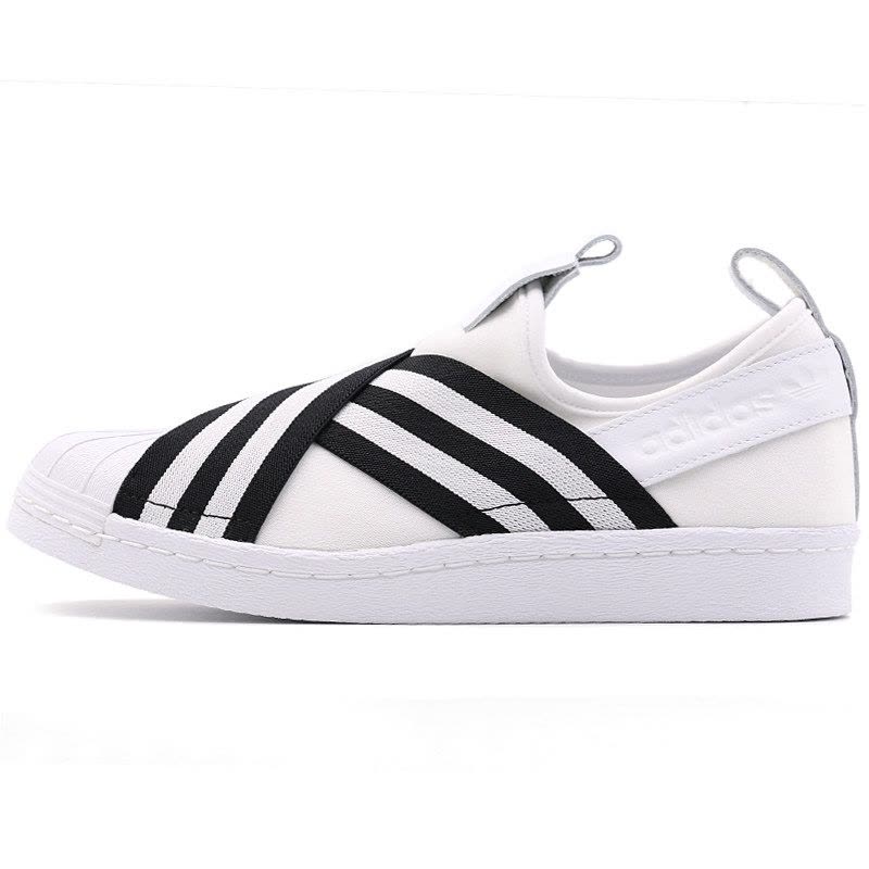 Adidas三叶女鞋18SUPERSTAR交叉绑带贝壳头-AC8581图片