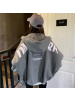 秋冬新款加绒连帽卫衣女宽松bf学院风拉链学生开衫长袖外套潮