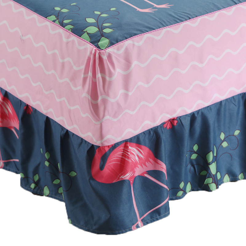 北极绒 床裙单件加厚芦荟棉床罩床盖床单1.8米1.5m床防滑保护套