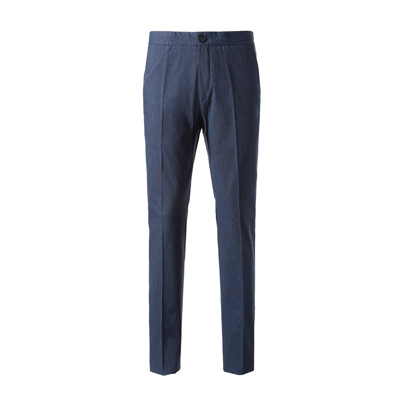 Z Zegna 杰尼亚 男士条纹棉质系带休闲裤 733NC2
