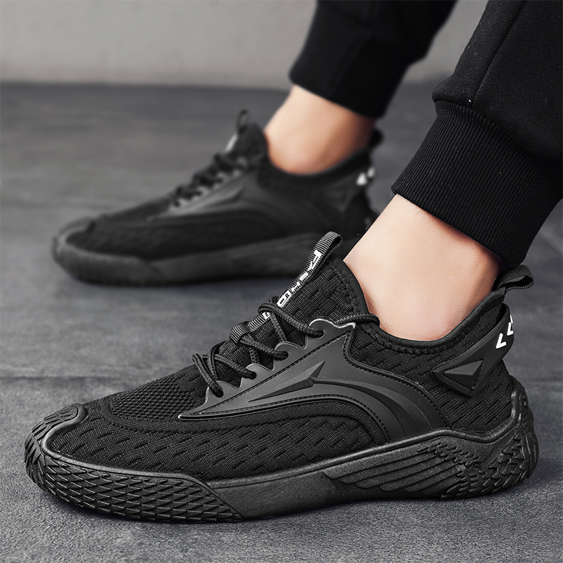 夏季新男士户外跑步旅游登山鞋透气舒适休闲飞织老爹鞋男鞋