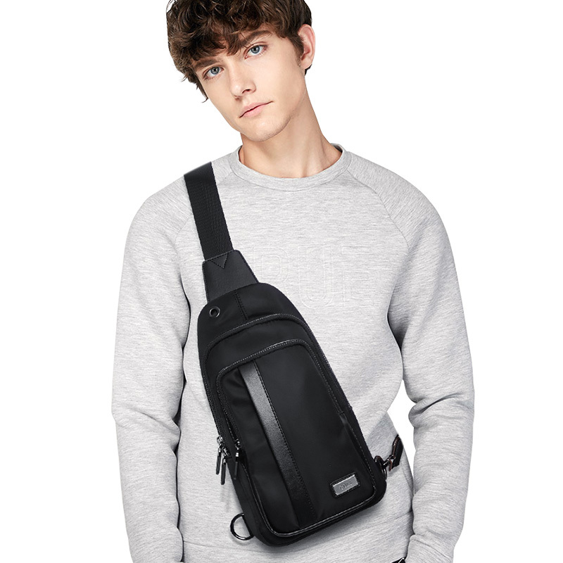 高尔夫golf潮流个性胸包时尚休闲潮男单肩斜挎包大容量耳机孔设计前置