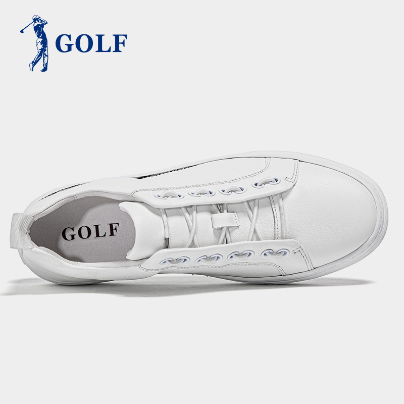 高尔夫/GOLF男鞋新款韩版潮流休闲皮鞋男时尚板鞋真皮男士鞋子百搭潮