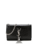 预售 圣罗兰 YSL KATE 链条包小号 流苏款字母LOGO鳄鱼压纹 女士单肩包 474366金扣
