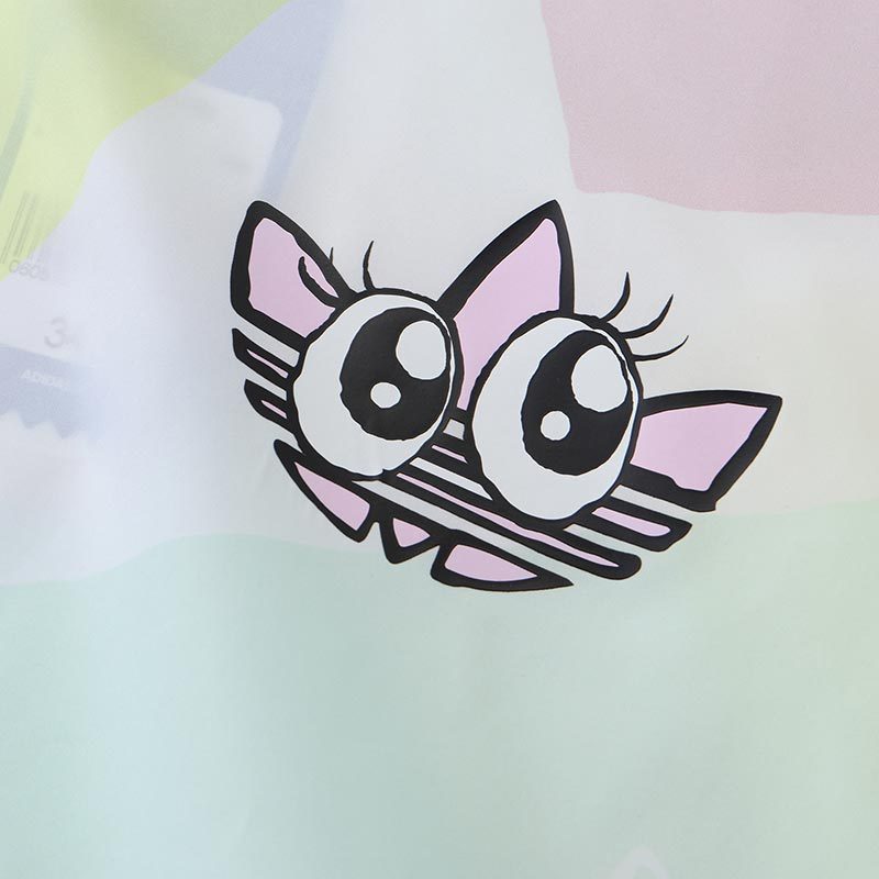 adidas阿迪达斯三叶草女装运动服休闲连帽防风衣外套GK3680