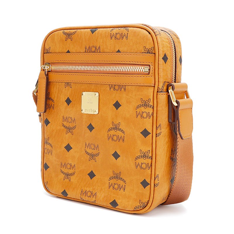 mcm奢侈品男女通用klassikvisetos干邑色人造革迷你单肩斜挎包mmraa