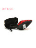D：Fuse/迪芙斯秋羊皮波点拼色蝴蝶结尖头女单鞋DF53113086