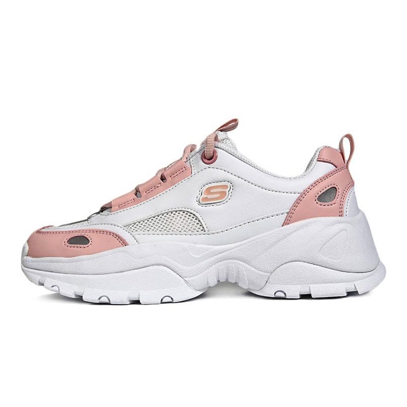 Skechers斯凯奇新款厚底增高老爹鞋复古户外鞋小白鞋女88888333图片