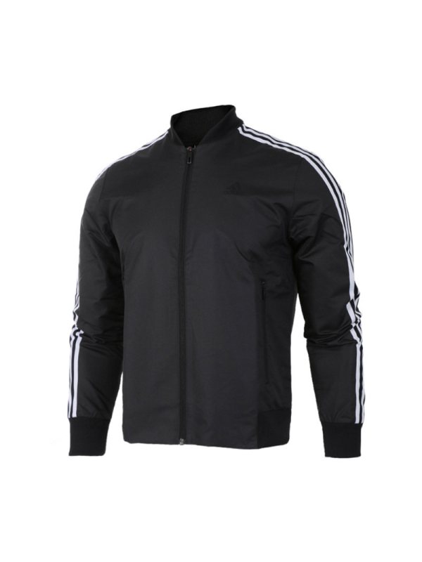 Adidas阿迪达斯男装秋立领梭织运动服休闲夹克外套CF4633