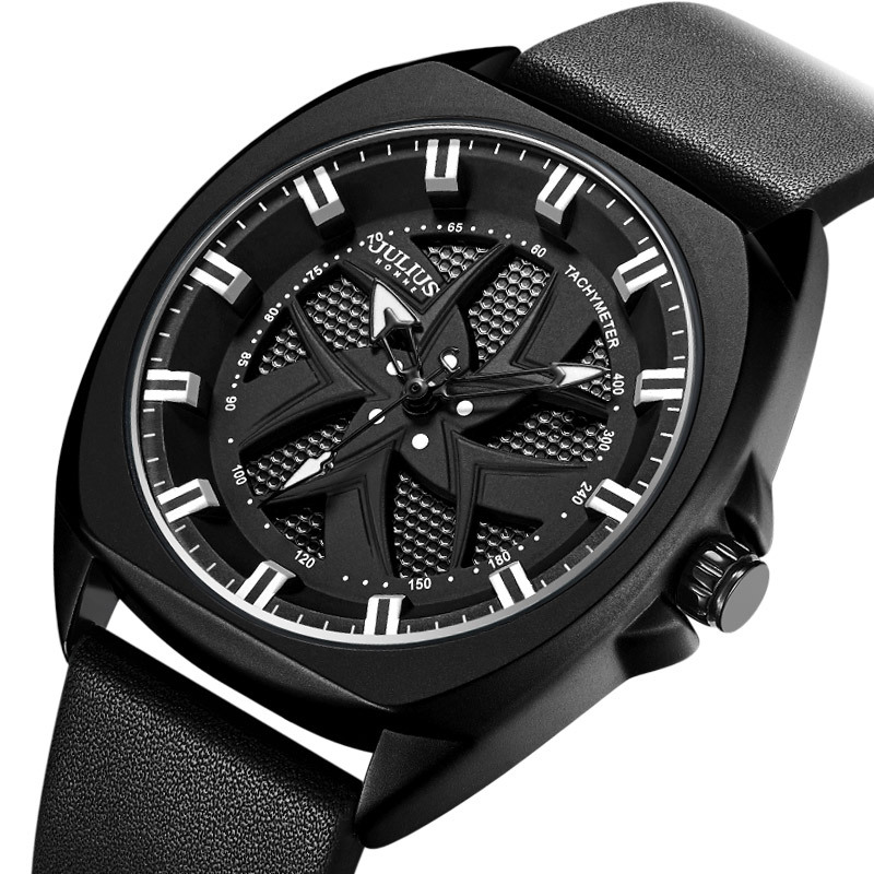 聚利时韩国时尚潮男绅士夜光防水活力石英男表运动手表jah138