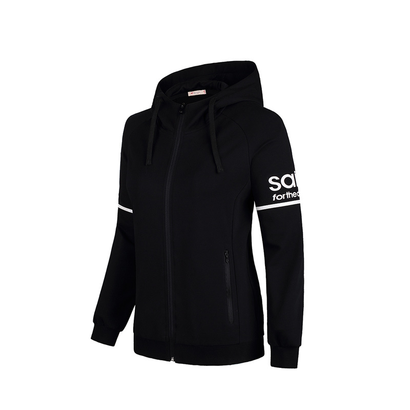 赛琪女装连帽棉卫衣女2018春季新品开衫运动服舒适透气休闲外套177062
