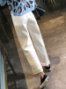 轩兹直筒裤女宽松牛仔裤2019春季新款韩版高腰显瘦坠感米色阔腿裤