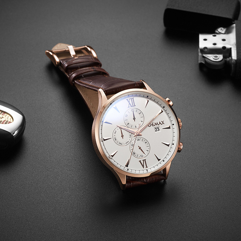 gemax格玛仕正品防水全自动机械手表男士时尚品牌多功能腕表