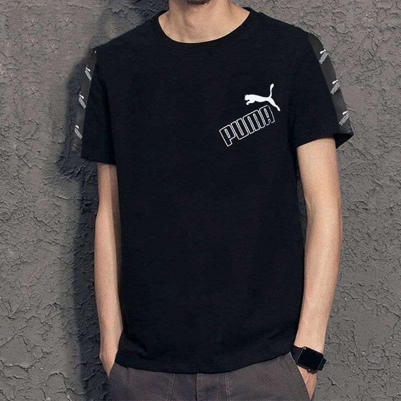 PUMA彪马串标男装上衣运动休闲透气圆领短袖T恤男586349-02图片