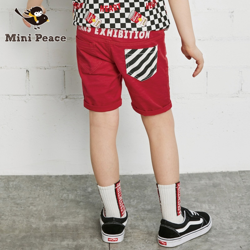 minipeace太平鸟童装男童休闲短裤五分裤儿童运动裤2019夏装新款