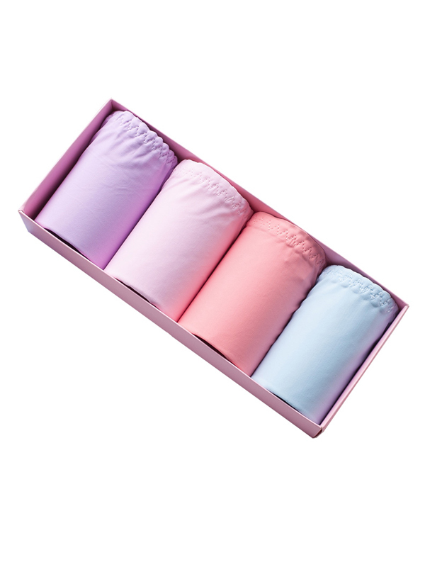 初愫冰丝无痕舒适透气女士内裤4条装