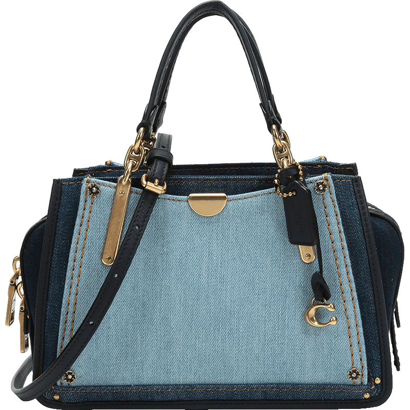 coach蔻驰奢侈品女士织物配皮dreamer21号手提单肩斜挎包66933