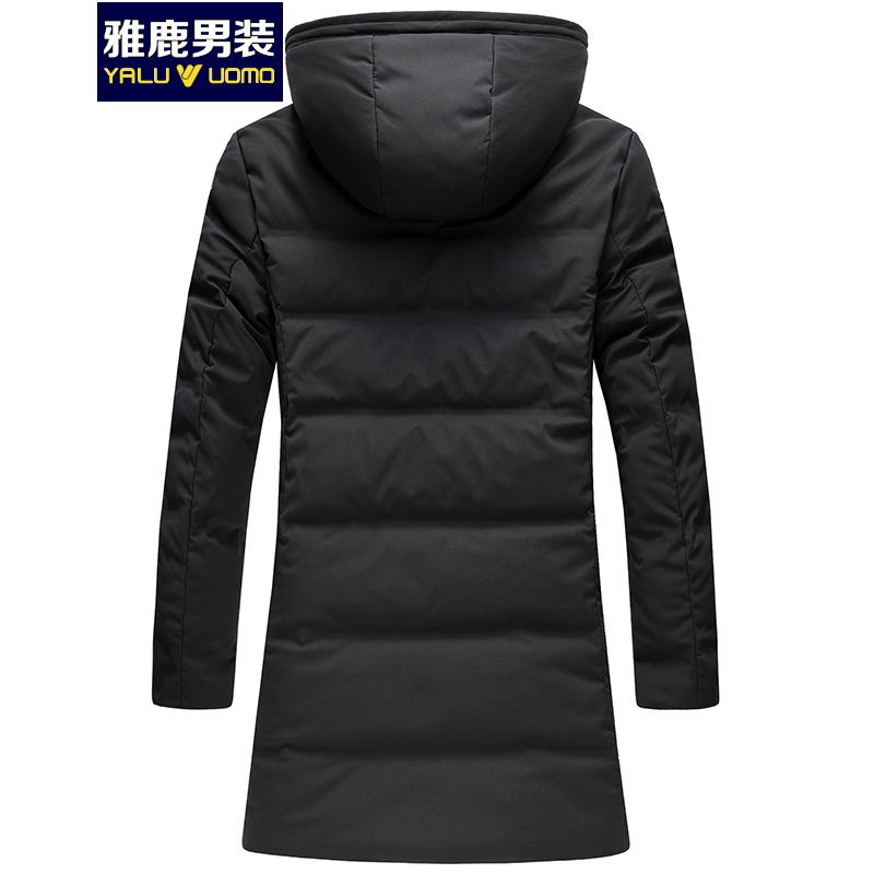 雅鹿男装2018新款爸爸装羽绒服休闲舒适易打理S26EDYA08310