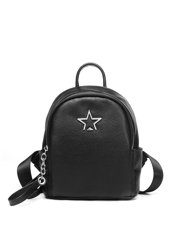 杜罗伦(duloren)女士双肩包610126 杜罗伦新款真皮双肩包女包时尚星星