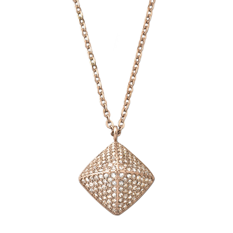 SWAROVSKI施华洛世奇 玫瑰金色金字塔水晶项链 人造水晶 送恋人1179787