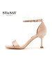 St&Sat/星期六休闲织物简约时尚高跟女鞋凉鞋SS82115474