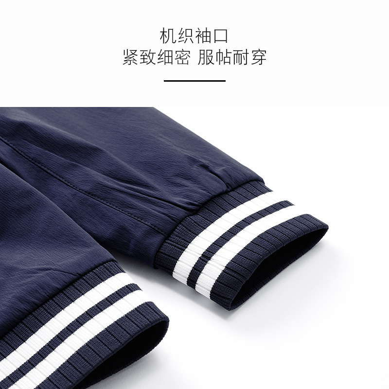 古老鲨鱼2018新款秋冬拼接刺绣潮牌夹克立领原创外套男休闲棒球服