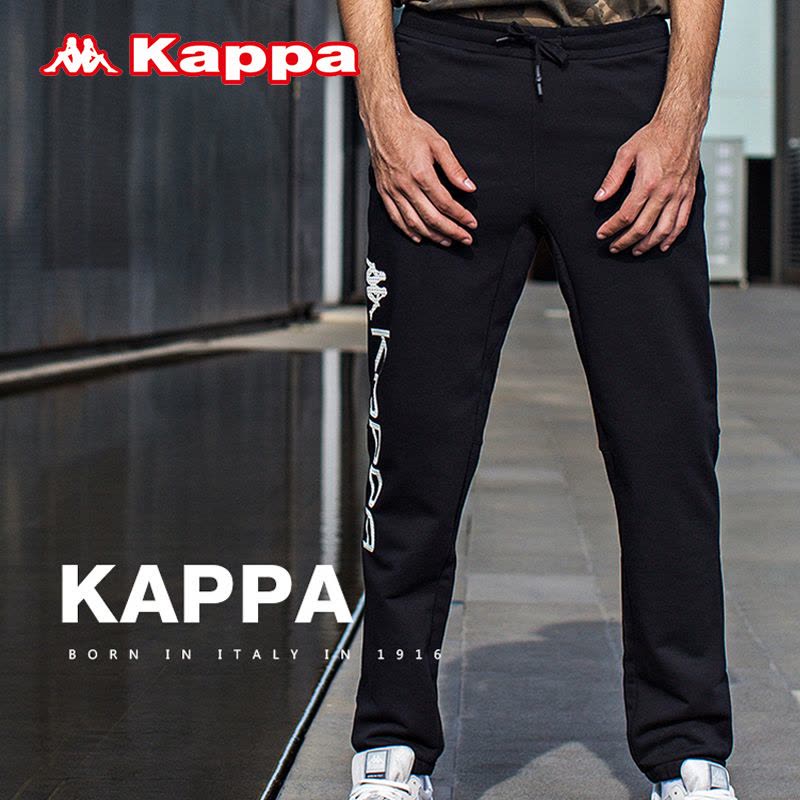 Kappa卡帕男运动裤卫裤春季裤子棉休闲裤直筒运动长裤子图片