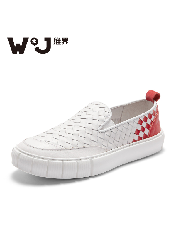 维界ins男鞋韩版潮个性后街青春透气白色软底夏天懒人一脚蹬板鞋