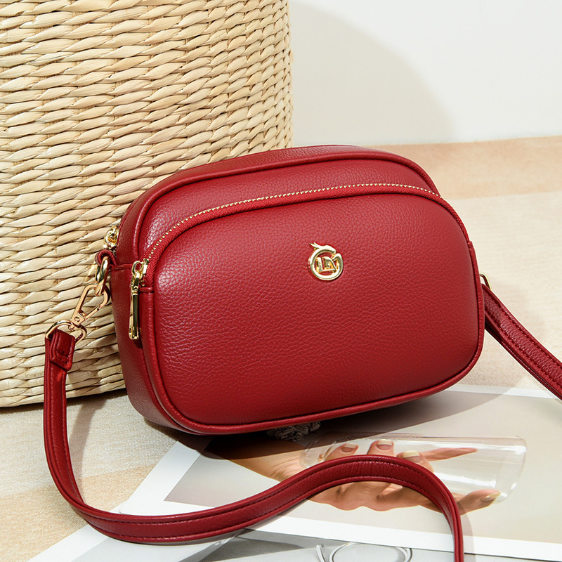 ceba小包包女2023新款小圆包时尚百搭软皮妈妈包中年女士单肩斜挎女包