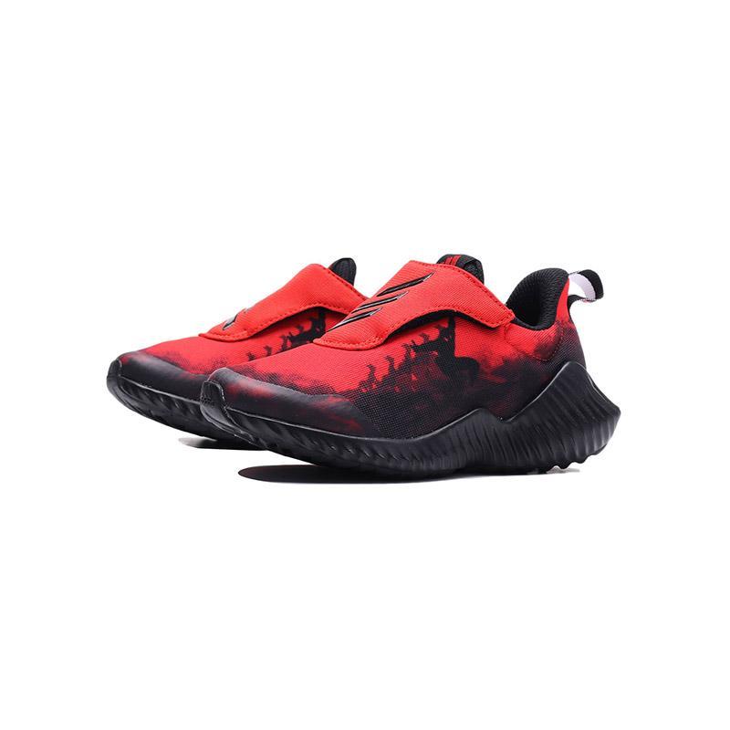 adidas童男小童鞋儿童鞋蜘蛛侠魔术贴运动休闲鞋D96878 D96878红色+黑色