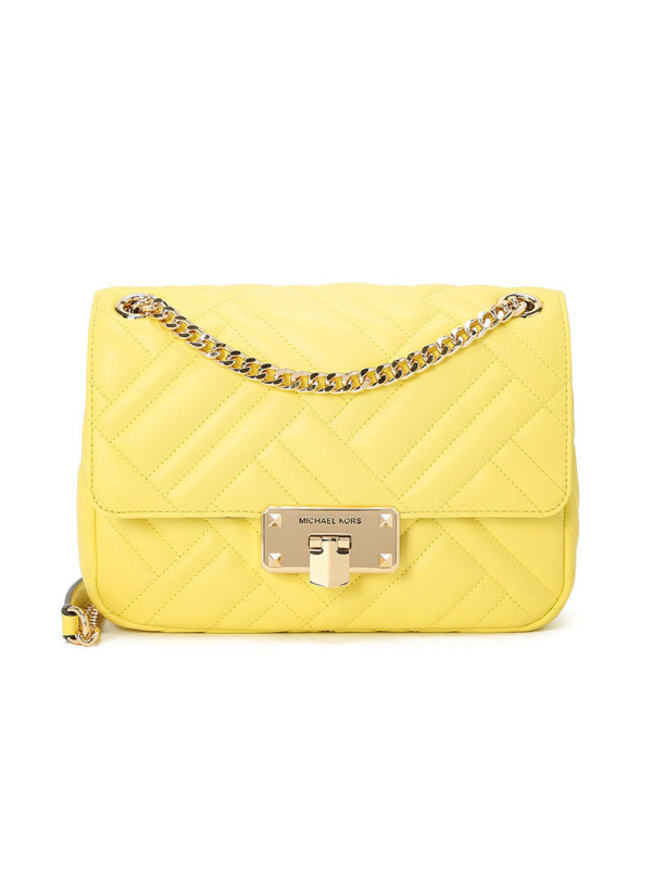 MICHAEL KORS MK PEYTON锁扣口盖包 单肩斜挎包 35S0GP6F2U 金扣