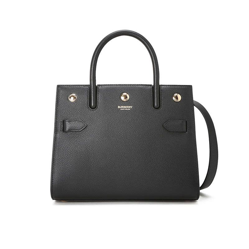 【预定】BURBERRY/博柏利 Title - 迷你皮革双提柄泰尔勒手袋 26*13.5*20CM图片