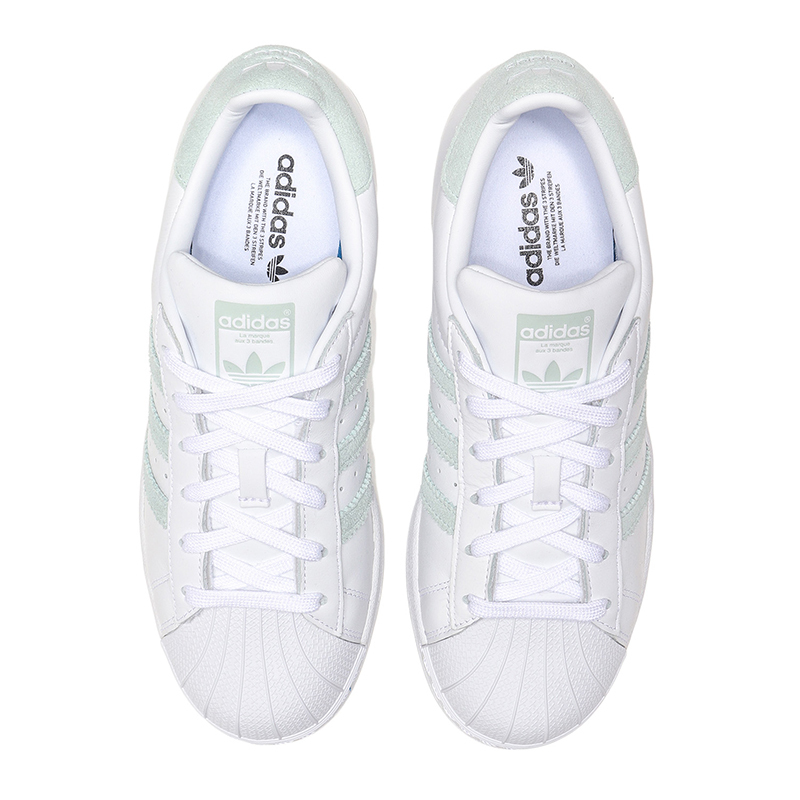 adidas阿迪达斯三叶草女鞋贝壳头小白鞋运动鞋板鞋EE7401