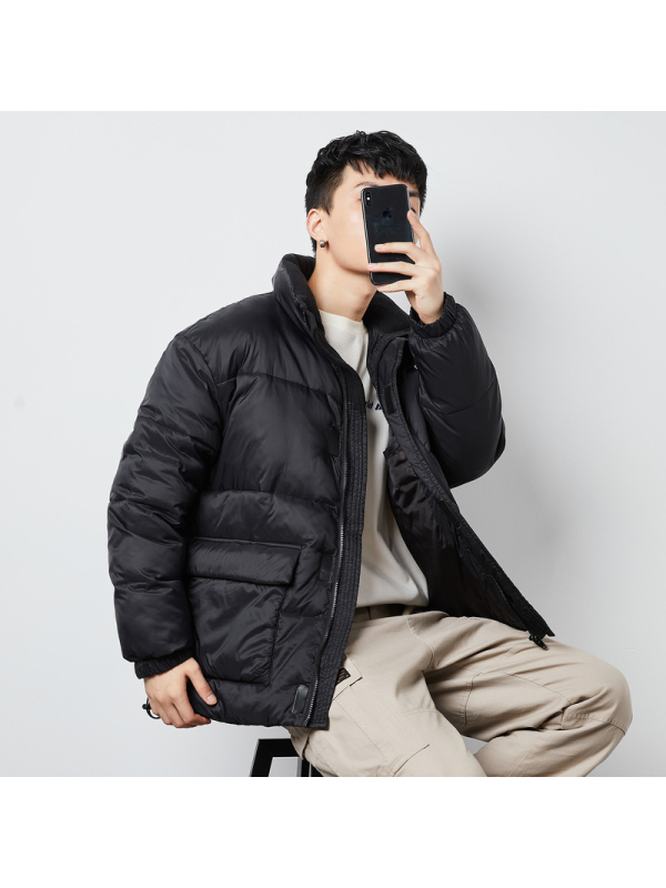 唐狮2020冬季新款面包服棉衣男短款立领加厚棉袄学生宽松潮流棉服