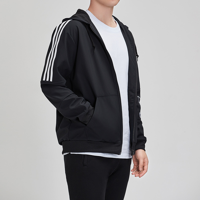 adidas阿迪达斯三叶草男装运动休闲连帽外套DX3853