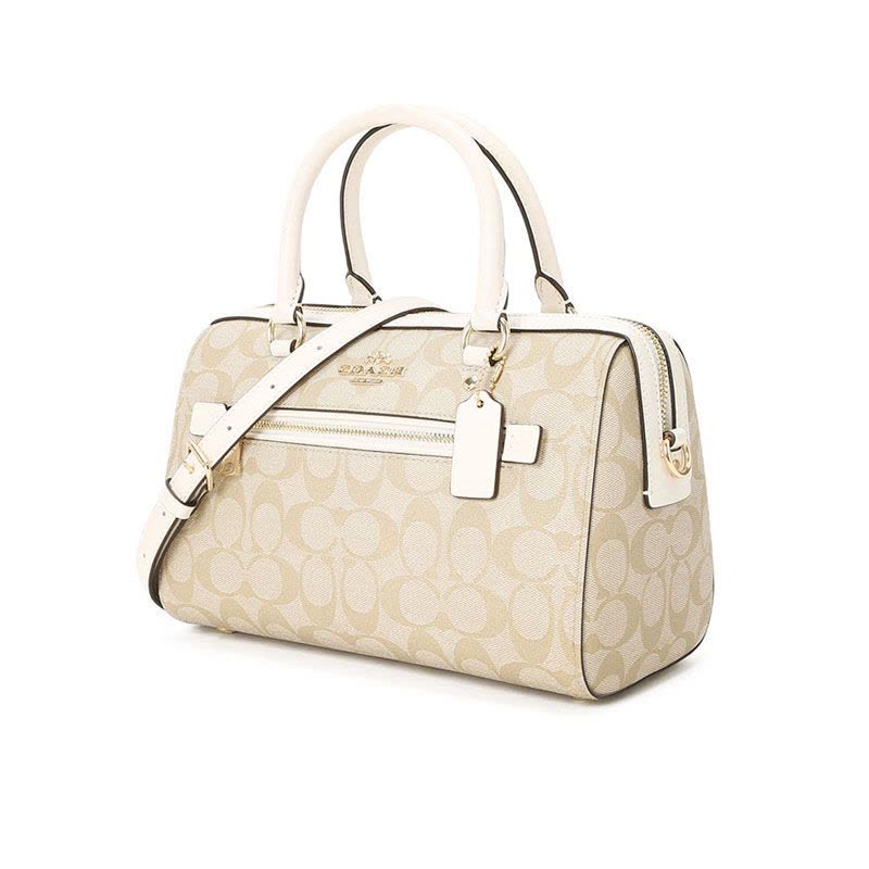 COACH 蔻驰 Rowan 女士单肩包 波士顿包 字母马车标织物F83607图片
