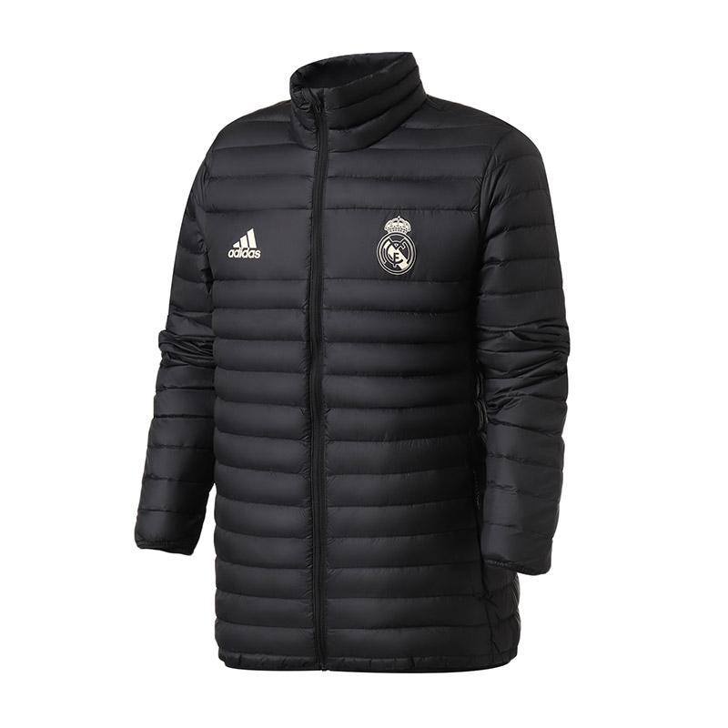 adidas男装服羽绒服皇马外套夹克保暖休闲运动服CY6110 L CY6110黑色