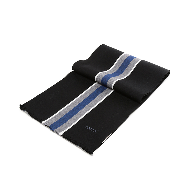 巴利 BALLY 奢侈品 男士羊毛保暖围巾M7CN467F 8J389