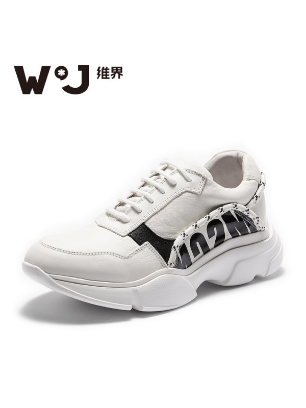 维界鞋子男新款运动休闲鞋韩版时尚松糕鞋简约原宿风街头男鞋潮流