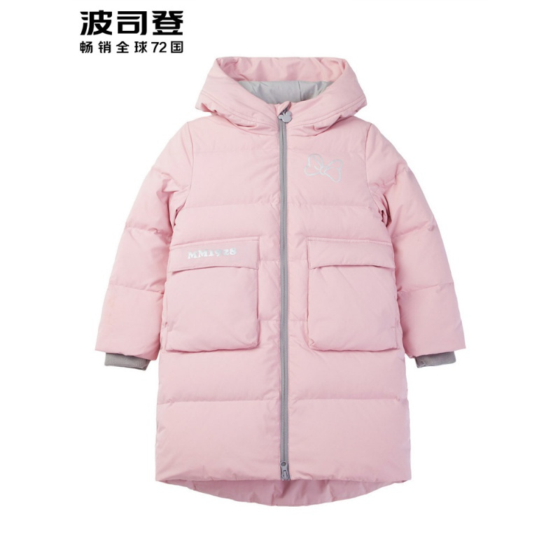 波司登童装2018儿童迪士尼合作款米奇耳朵造型羽绒服