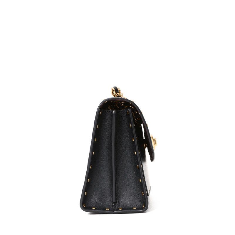 预订 COACH/蔻驰 女包PARKER 18 铆钉边饰翻盖斜挎小方包 29389 18x12.5x8CM图片