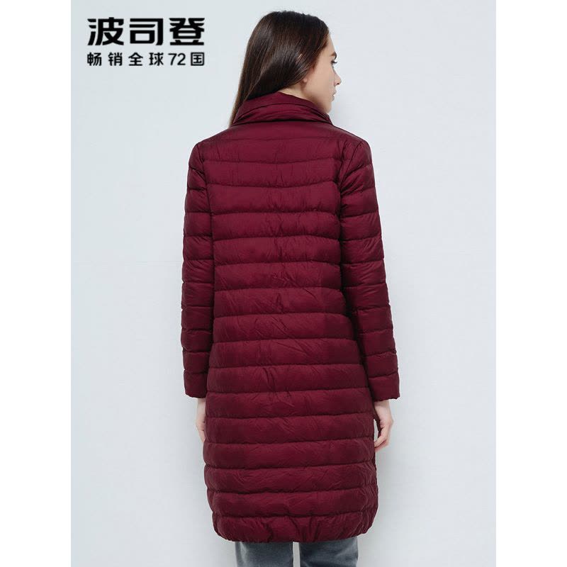 波司登BOSIDENG中长款女士冬季轻薄秋季羽绒服时尚长款羽绒衣B1601052图片
