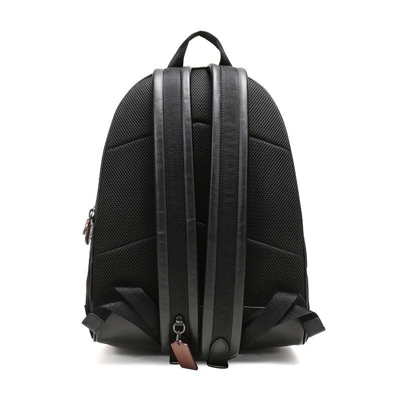 coach蔻驰奢侈品男士专柜款wildbeast印花织物配皮academy背包双肩包