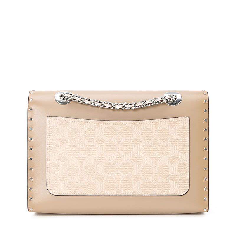 20新款 COACH 女士单肩斜挎包 967 牛皮革\涂层帆布图片